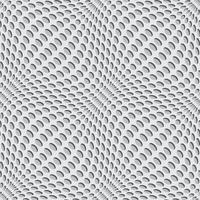 Wavy perforated background with round hole. Vector seamless pattern. Smooth lines. Gray colors.