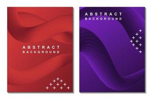 set abstract background flow banner vector