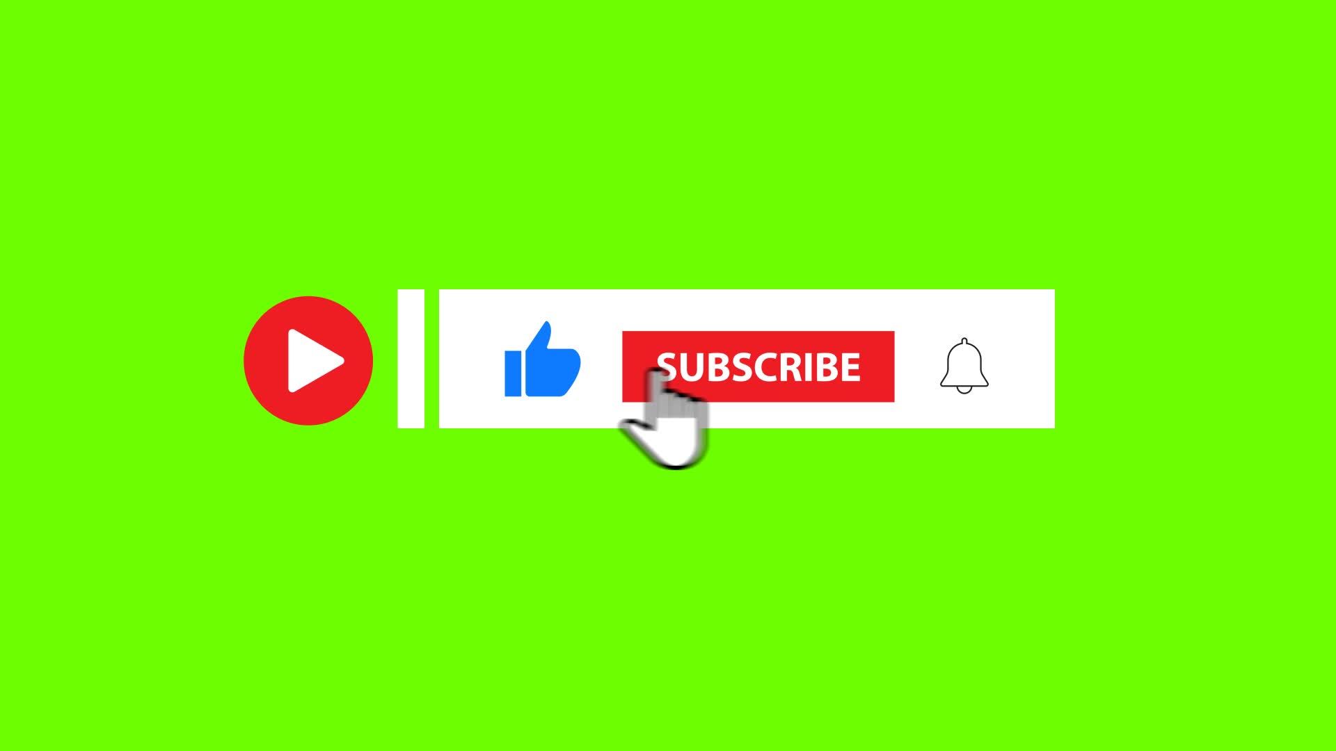 Nút đăng ký với Subscribe button green background Cho kênh youtube, website