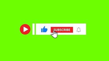 Green Screen Subscribe Stock Video Footage for Free Download