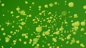 Green Apple Particle Background Video