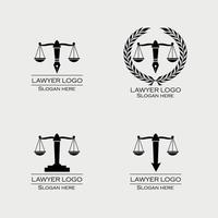 colección de logotipos de firmas de abogados vector