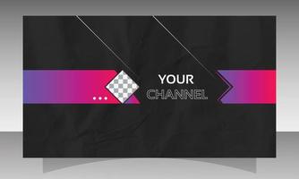 Social media banner design vector