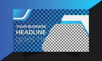 Web banner and thumbnail design vector