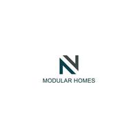 logo design inspiration for architectural modular homes company inspired from abstract letter N isolated in the white background also suitable for the brands or companies that have initial name N vector