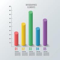 la plantilla de diseño infográfico se puede utilizar para el diseño del flujo de trabajo, el diagrama, las opciones numéricas y el diseño web. concepto de negocio infográfico con opciones, partes, pasos o procesos. fondo abstracto. vector