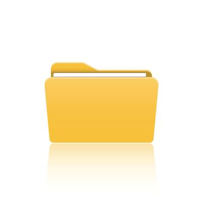 Folder icon. Flat design graphic illustration. Vector folder icon