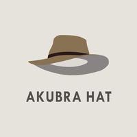 akubra local australian hat simple flat vector illustration.eps