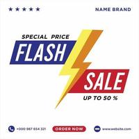 precio especial de venta flash de diseño vector