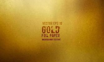 Gold foil paper texture background. Vector EPS 10