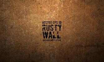 Rusty wall background texture template. Vector EPS 10