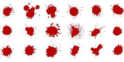 various forms of red stains vector