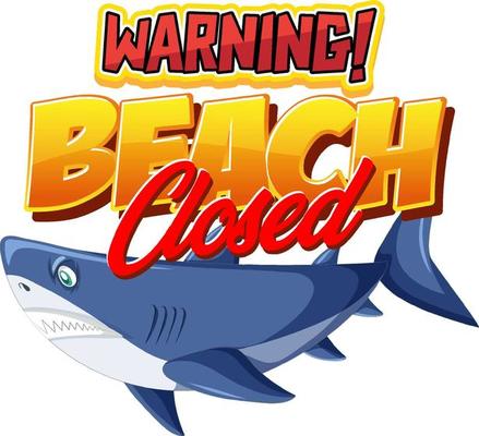 Word design for beach closed