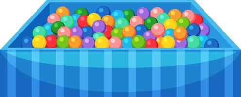 Isolated children ball pool vector