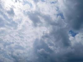 blue sky clouds background. Copy space. Selective focus. photo