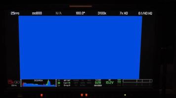 interfaz de grabación de vídeo. visor de la cámara de grabación de producción vdo en el monitor.