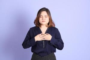 Chubby Asian Woman photo