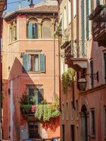 italien houses in a small street photo