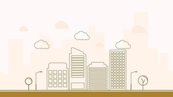 city buildings landmarks animated pop up with wiggle position good for infographics background video