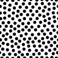 Black polka dots on white background. Seamless vector pattern. illustration Eps10.