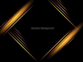 Abstract geometric transparent gradient lines yellow and gold color illustration pattern background vector