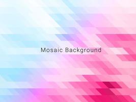 Abstract geometric mosaic shape elegant background vector