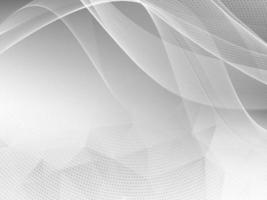grey wave shiny geometric background vector