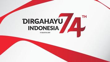 17 de agosto indonesia feliz día de la independencia tarjeta de felicitación, pancarta y logotipo de fondo de textura. - vectores