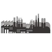 industrial, factory, manufacturing machine illustrator. solid icon vector