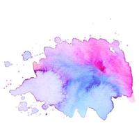 Watercolor brush paint paper texture vector isolated splash on white background for banner, poster, wallpaper.