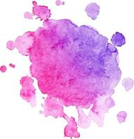 Abstract isolated colorful watercolor stain vector