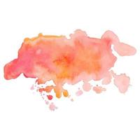 Abstract isolated colorful vector watercolor stain. Grunge element for paper design