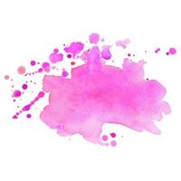 Abstract isolated colorful vector watercolor stain. Grunge element for paper design