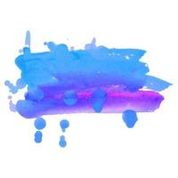 Abstract isolated colorful vector watercolor stain. Grunge element for paper design