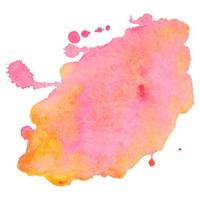 Abstract isolated colorful watercolor stain. vector