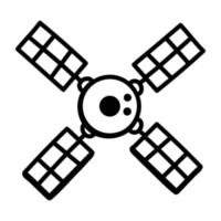 A handy doodle icon of space station vector