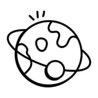 Check this sketchy icon of orbit vector