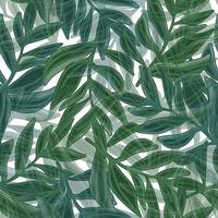 Abstract jungle leaf seamless pattern. Tropical pattern, palm leaves seamless. Botanical floral background. Exotic plant backdrop. vector