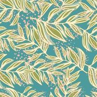 Modern tropical pattern, palm leaves seamless. Jungle leaf seamless pattern. Botanical floral background. Exotic plant backdrop. vector