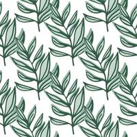 Tropical pattern, palm leaves seamless. Modern jungle leaf seamless pattern. Botanical floral background. Exotic plant backdrop. vector