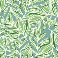 Modern tropical pattern, palm leaves seamless. Jungle leaf seamless pattern. Botanical floral background. Exotic plant backdrop. vector