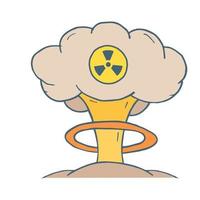 nuclear bomb illustration vector