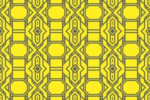 Yellow abstract modern geometric shape pattern seamless background vector design.