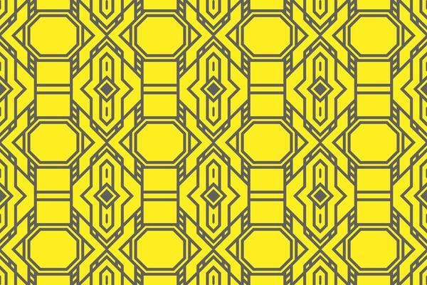 Yellow abstract modern geometric shape pattern seamless background vector design.