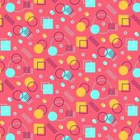Memphis Pattern Background vector