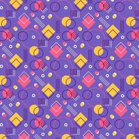 Memphis Pattern Background vector