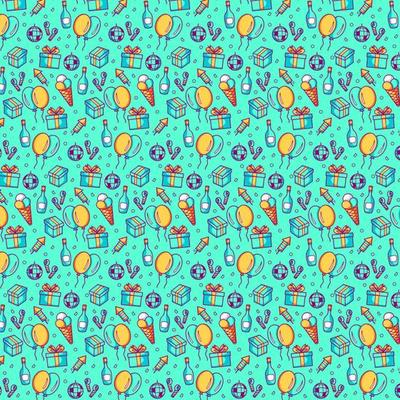 Party Day Pattern Background