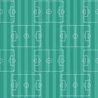 Football fields pattern. Soccer seamless background. Field with marking lines top view. Flat vector repeat illustration