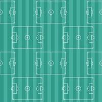 Football fields pattern. Soccer seamless background. Field with marking lines top view. Flat vector repeat illustration