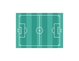 Football field. Top view. Marking lines of field for soccer game. Flat vector isolated illustration